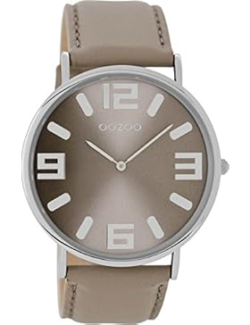 Oozoo Vintage Damenuhr Lederband 42 MM Taupe/Taupe C8841