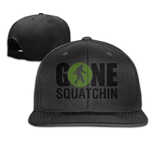 Preisvergleich Produktbild ghkfgkfgk Gone Squatchin Bigfoot Green Snapback falt Hat Adjustable Baseball Cap