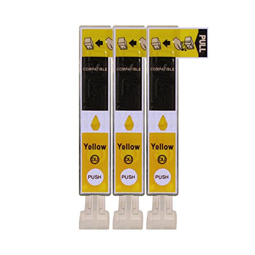3 Druckerpatronen im Set; kompatibel zu CLI-521Y Yellow mit CHIP und Füllstandanzeige; Patronen der Marke D&C; diese Tintenpatronen sind geeignet für folgende Canon Drucker Pixma IP3600 IP4600 IP4600X IP4700 MP540 MP550 MP560 MP620 MP630 MP640 MP640R MP980 MP990 MX860 MX870