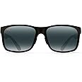 Maui Jim Red Sands Sunglasses Matte Black Frame Neutral Grey Lens - 432N-2M
