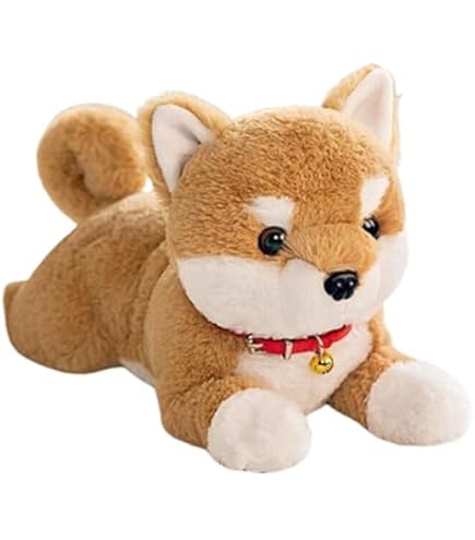 Peluche Akita Inu Debout – Teddys Rothenburg – 30 Cm – Marron – Doudou Chien Doux – Lavable 30°C