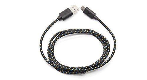 Hosaire Datenkabel Android USB Cable Mehrfarben Nylon Phone USB Kabel für Samsung, HTC, Sony Usw,1m,Schwarz - 4