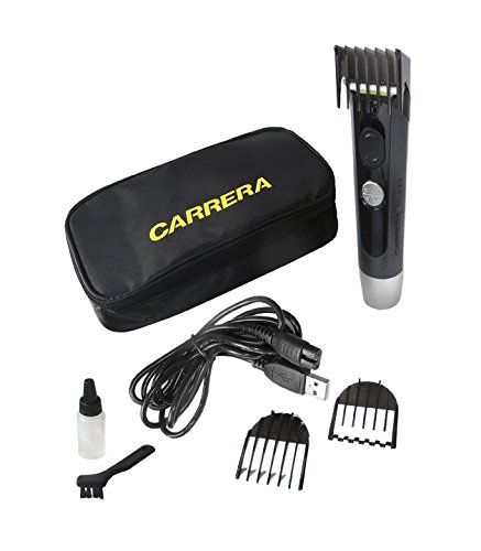 CARRERA 622 Haarschneider & Haartrimmer mit Aufsatz 4 – 19 | 21 – 36 mm Feineinstellung 0,8 | 1,2 | 1,6 | 2,0 mm Haarschneidemaschine mit Akku Netzbetrieb - 6