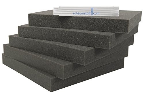 Preisvergleich Produktbild Schaumstoff Platten Set 5 stk je 40x40x4cm Polsterauflagen