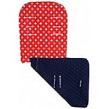 Maclaren Universal Reversible Seat Liner - Retro Quilt - Scarlet/Navy by Maclaren