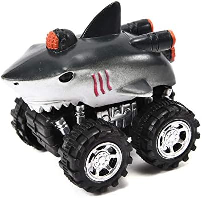 Ocamo Cute Animal Shape Model Mini Pull Back Car Vehicle Toy Early Educational Toy Great white shark