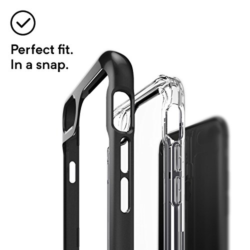 Caseology Funda iPhone 8 Serie Skyfall Cubierta Protectora transparentee Clara Delgada antiaranazos con Marco Protector Negro - Black para Apple iPhone 8 2017 iPhone 7 2016 reviews Caseology Funda iPhone 8 Serie Skyfall Cubierta Protectora transparentee Clara Delgada antiaranazos con Marco Protector Negro - Black para Apple iPhone 8 2017 iPhone 7 2016