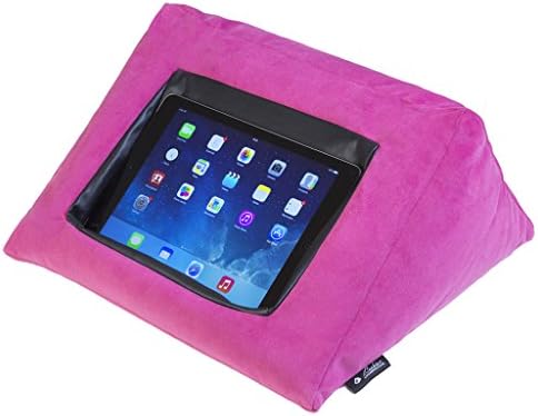 iPad Cushion Pillow Stand Holder (Velvet Pink) Suitable for all Tablet devices