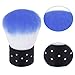 Elite99 Convenient Colourful Nail Remover Brush for Acrylic & UV Gel Polish Nail Art Decor Dust Powder Cleaner or Cosmetic Face Brush Make-up Manicure Foundation Blue