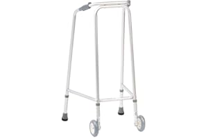 Drive Devilbiss Healthcare 10281 W-1 ultra narrow Walker con ruote, misura media, confezione da 12