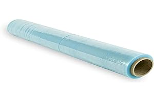 OFITURIA Rollo Film Elástico de Plástico Estirable Transparente 70% Reciclado de 50 cm Extensible Hasta 300 Metros de Largo Protector de Embalaje Industrial Resistente para Embalar y Paletizar (1 Rollo)