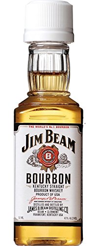 Jim Beam White Label Bourbon 10x 50ml minature pack (080686001904)