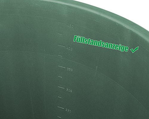 Ondis24 Regentonne mit Deckel 500 Liter Regenwassertank Aqua Wasserfass mit Auslaufhahn - 5