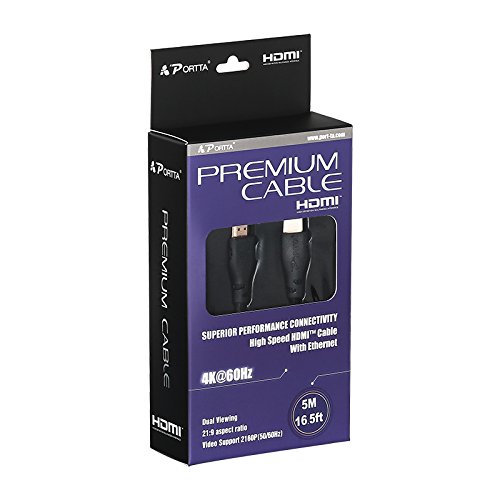 Portta HDMI Kabel 5m 16ft Hochgeschwindigkeits 2,0 neueste Standard 28AWG vergoldete Anschlüsse Unterstützung Ethernet 3D und Audio Return Ultra HD 4K 2160P 1080P 18Gbps HDR PS3 Portta HDMI Kabel 5m 16ft Hochgeschwindigkeits 2,0 neueste Standard 28AWG vergoldete Anschlüsse Unterstützung Ethernet 3D und Audio Return Ultra HD 4K 2160P 1080P 18Gbps HDR PS3