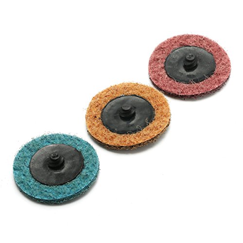 INSMA Schleifscheiben 2 Zoll 30 PCS Schnellwechsel SiC (Siliciumcarbid) Schleifpapier Polieren Disc R-Type (Fein / Mittel / Grob Polster) - 6