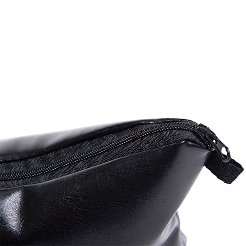 Doris Boutique Fu – PU Leder Damen Herren Neutral Wasserfester Kulturtasche Kosmetiktasche Make Up Täschchen Handtasche Brieftasche Reise Zusätze Tasche - 6
