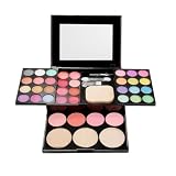 SODIAL(R) Color Eyeshadow Lipstick Blusher Powder Puff Brush Pen Tool Make Up Palette Kit