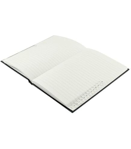 Taccuino A4 Con Indice Alfabetico - 96 Fogli A Quadretti, Copertina Rigida Blu - Perfetto Per Ufficio E Casa - Foto 12