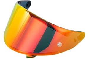 Generico Visiera per casco Suomy Stellar Speedstar Track-1 TX-Pro (Rosso)