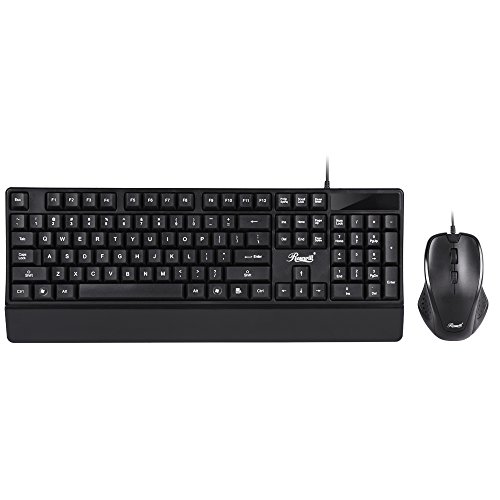 Preisvergleich Produktbild Rosewill RMS Gaming-Tastatur, RGB LED-Hintergrundbeleuchtung Wired Membran Mechanische Feel Tastatur mit Abnehmbarer Tastenkappen und Das Handgelenk Rest RGM-600 RKM-600