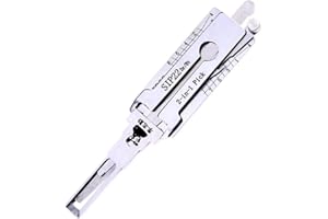 RLOKK Púa de bloqueo automático, SIP22 LiShi 2 en 1 y decodificador para coche, lector de llaves de coche, herramientas profesionales de cerrajería