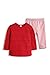 ESPRIT Baby-Girls TS+KP Set of 2 Long Sleeve T-Shirt, Coral Red, 9-12 Months (Manufacturer Size:80)