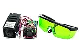diodo laser 2w Potencia de salida 2W Poderoso 2W 445nm 450nm Blue Laser Diodo Dot Module 2000mw grabador w / 405nm Gafas