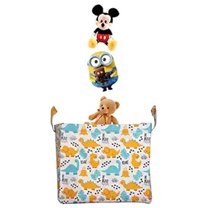 Polka Tots Toy Storage Organizer for Kids Multi Functional Toy Box to Store Kids Toys Books