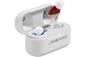 JINGHAO Amplificatore audio ricaricabile - Miglioratore vocale per TV e conversazioni con caricabatterie portatile (confezione da 2)