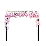 blumen girlanden basteln hochzeit Das Pink/Weiß Cherry Blossom Girlande bringt stark Frische in Ihr Zuhause oder Outdoor Partei Dekor. Sie kann auf der Wand, Türen, Schaukel, Spiegel hängen und überall, wie Sie möchten.