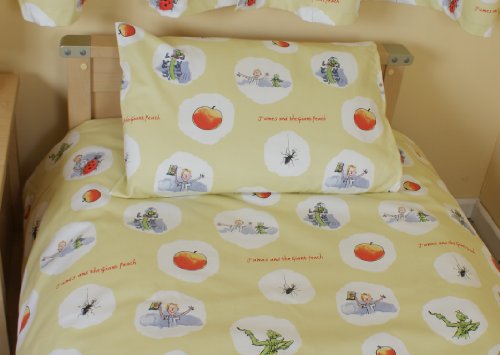 Roald Dahl - James and The Giant Peach - Cot Bed / Junior Duvet Cover & Pillowcase - Cotton - UK Made