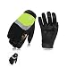 Produktbild Vgo... Glove Winter Outdoor und Arbeitshandschuhe aus Flex und Synthetikleder, Tiefkühl, 3M C40 Innenfleecefutter für Niedrige Temperatur, Multifunktion (2 Paare, Schwarz + Grün, 8/M & 9/L & 10/XL)