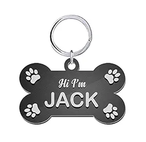 Sky Trends Bone Shape Collar Locket/Pendant for Dogs & Puppy -1424, Multicolour, Medium, 1 Count