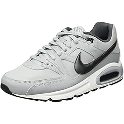 Nike Air Max Command Leather, Zapatillas de Running para Hombre, Gris (Gris (Wolf Grey/Mtlc Dark Grey-Black-White)), 43 EU