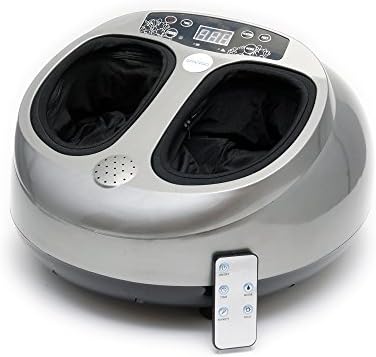 Spagro Foot Massager Shiatsu Rolling Kneading Heat Air Compression Deep Soothing Massage for Home Office