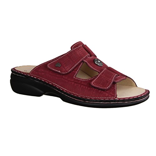 Preisvergleich Produktbild Finn Comfort Pattaya - Damenschuhe Pantolette / Zehentrenner, Rot, Leder (Oldbrass)