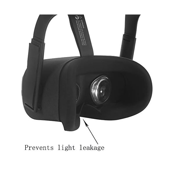 Carplink VR Maske für Oculus Quest VR Gaming Headset Silikon-Schutzhülle Hygiene Gesichtsmaske VR Masken VR Face Cover für Oculus Quest – Bild 3