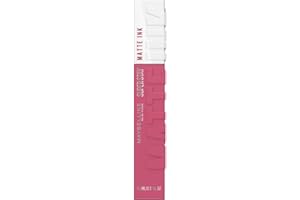 Maybelline New York Rossetto Matte SuperStay Matte Ink, Tinta Labbra a Lunga Tenuta, Colore Intenso e Vibrante, No Transfer, Lover (15), 5 ml