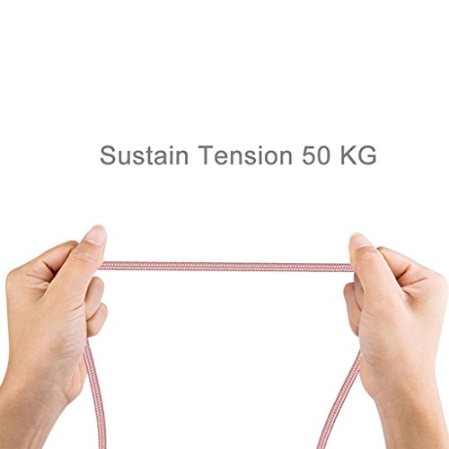 iMusi Micro USB Kabel für Android Smartphone mit LED High Speed [Syncwire & Ladekabel] – Lebenslange Garantieserie – für Samsung Galaxy, HTC, Huawei, Sony, Nexus, Nokia, Kindle und mehr Rosa Gold - 3