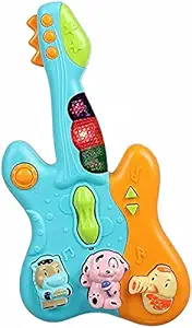 Soflita Musical Piano Guitar Toy with Multicolor Light and Dazzling Sound for Kids Toy - Pack of 1