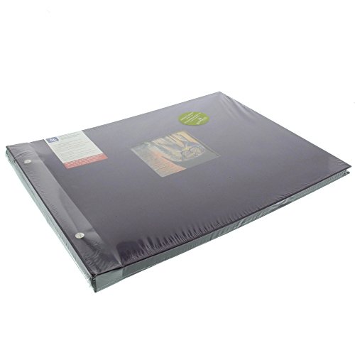 Goldbuch Schraubalbum, Bella Vista Trend 2, 39 x 31 x 2,5 cm, 40 schwarze Seiten mit Pergamin, Leinen, Dunkel Aubergine, 28718 - 7