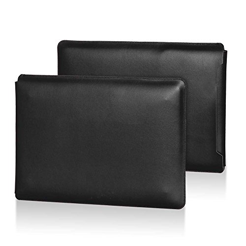 GENORTH   15 6 H  llen Tasche Case Schutz f  r HP  Acer  Asus  Dell  Lenovo 15 6 zoll Wasserdichte Leder  15 6 Zoll  Schwarz 