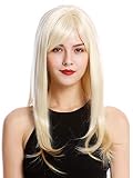 marca: WIG ME UP  WIG ME UP ® - GFW2274-LG26+613 Peluca mujer calidad larga lisa flequillo atractivo mezcla rayado rubio y rubio platino