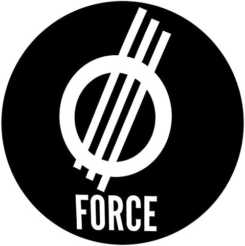 Force Wheels Skateboard Sticker - Black
