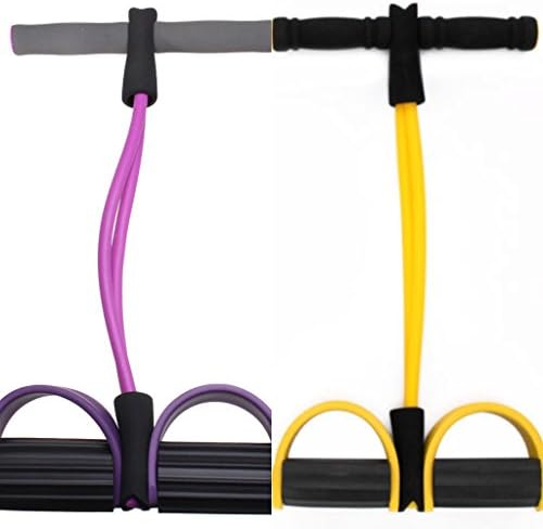 Fitness Equipment Sit Up Resistance Bands Trainer Exercise Bar Workout (Blue)