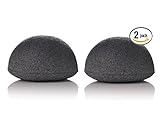 Konjac Sponge x 2 - Bamboo Charcoal 100% Natural