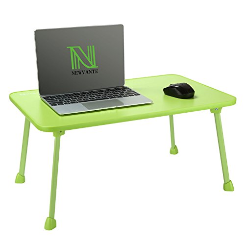 Große Bett Tablett nnewvante Laptop Schreibtisch Schoß Schreibtisch faltbar tragbare stehend Outdoor Camping Tisch, Breakfast Lesung Tablett Halter für Couch Boden Studenten Young Farbe