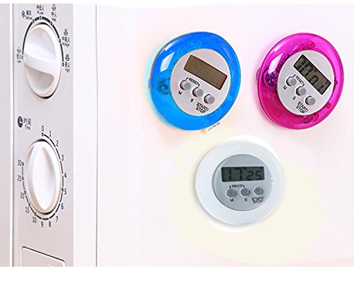 niceeshop(TM) Mini Rund LCD Digital Kochen Küche Countdown Wecker,Blau - 5