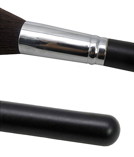 FOONEE Professional Hölzern Griff Nylon Haare Flach Ende Kosmetikpinsel,15cm - 2