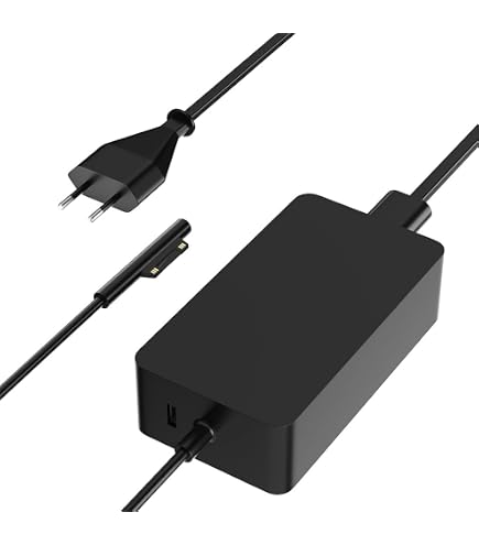 Caricatore Surface Pro 65W 15V 4A Alimentatore per Microsoft Surface Pro 8/7/6/5/4/3/X, Surface